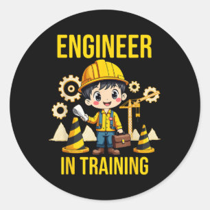 Adesivo Engenheiro No Treinamento Futuro Do Engin De Parti