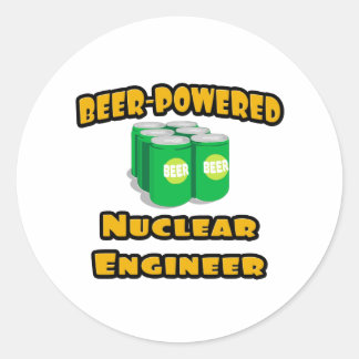 Adesivo Engenheiro nuclear à base de cerveja