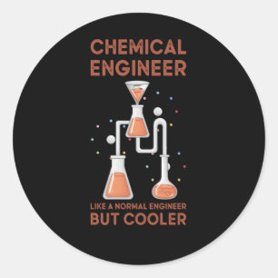 Adesivo Engenheiro Químico Como Um Engenheiro Normal, Mas