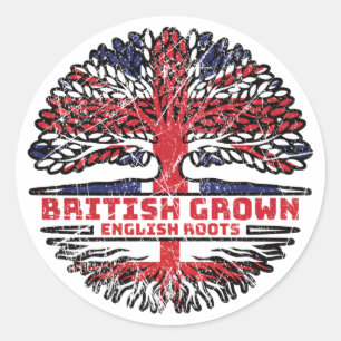 Adesivo England English Uk Reino Unido British Tree