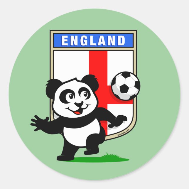 Adesivo England Football Panda (Frente)
