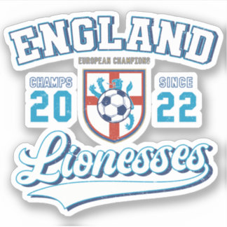 Adesivo England Lionesses Champions 2022 College Style
