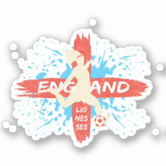 Adesivo England Lionesses - England Flag