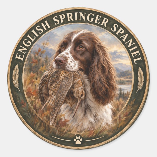 Adesivo English Springer Spaniel  (Frente)