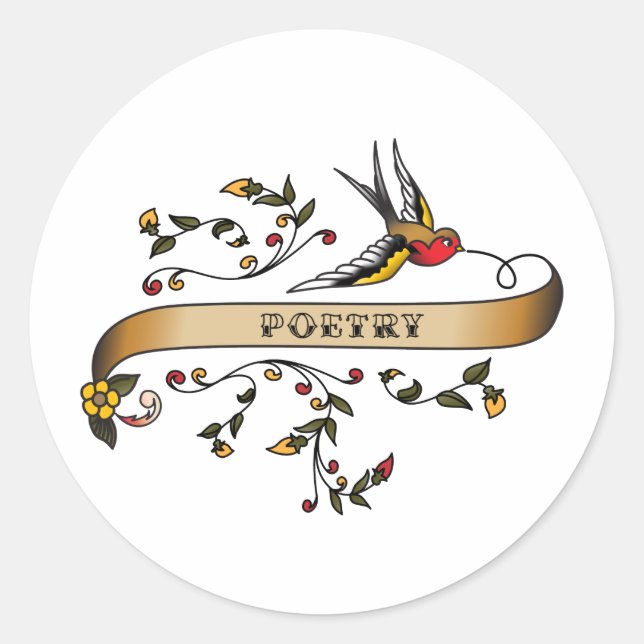Adesivo Engolir e rolar com Poesia (Frente)
