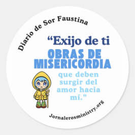 Adesivo Engomado "Sirve por amor a Cristo"