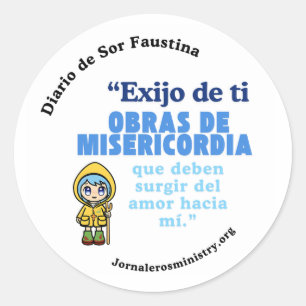 Adesivo Engomado "Sirve por amor a Cristo"