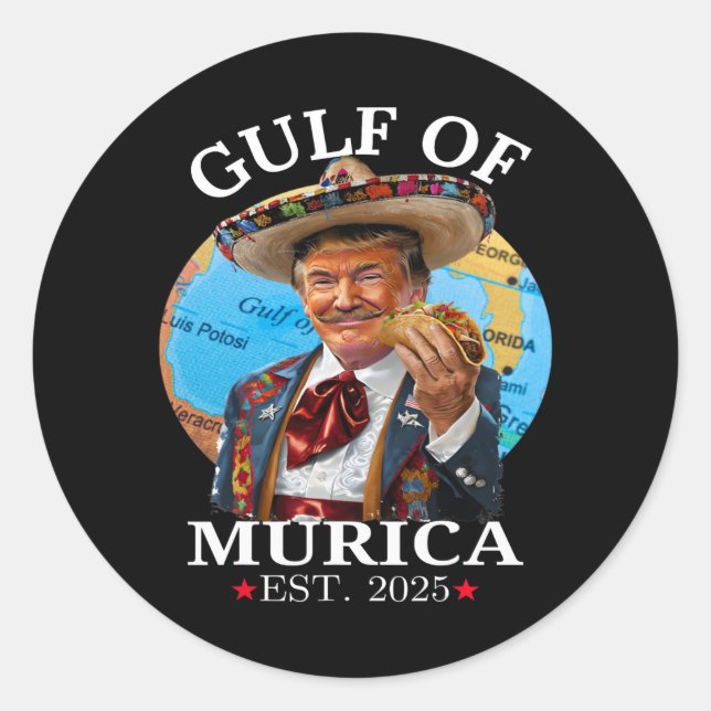 Adesivo Engraçada Camisa Do Golfo De Murica Est 2025 Me Tr (Frente)