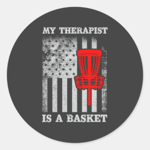 Adesivo Engraçada citação de Frisbee, Bandeira Americana