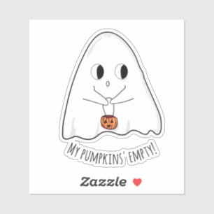 Adesivo Engraçada Engraçada Kawaii Halloween Ghost Cut V