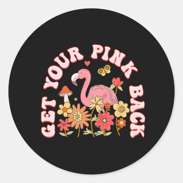 Adesivo Engraçada Flamingo Para Mulher (Frente)