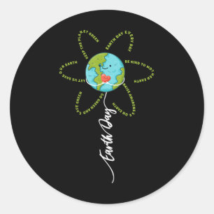 Adesivo Engraçada Flor Dia da Terra Meninas Todos Os Dias