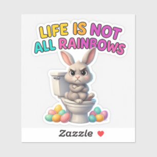 Adesivo Engraçada Páscoa Coelhinha