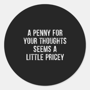 Adesivo Engraçada, Penny For Your Thoughts Raglan Baseball