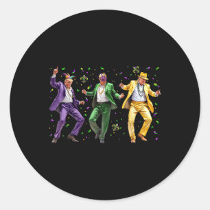Adesivo Engraçada, Trump Dance Mardi Gras New Orleans