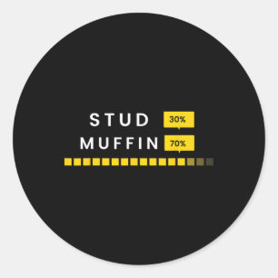Adesivo Engraçado 30 Stud 70 Muffin dizendo Pai &#; s Day