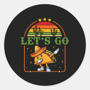 Adesivo Engraçado 4 De Julho Patriótico Dabbing Taco Meme 