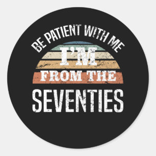 Adesivo Engraçado 50º Aniversário Eu sou dos anos 70