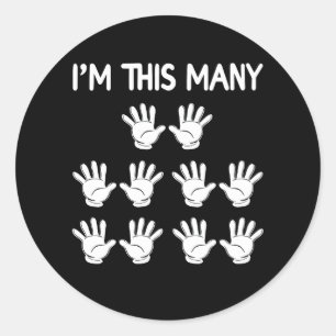 Adesivo Engraçado 50º Aniversário, Tantas Mãos Por 50 Anos