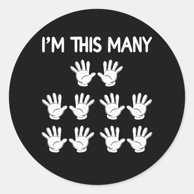 Adesivo Engraçado 50º Aniversário, Tantas Mãos Por 50 Anos (Frente)