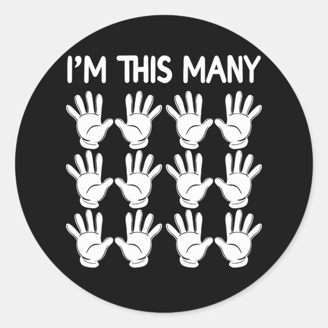 Adesivo Engraçado 60º Aniversário Com Tantas Mãos Por 60 A (Frente)