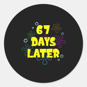 Adesivo Engraçado 67 Dias Depois 67º Dia De Escola 6 7 Mem