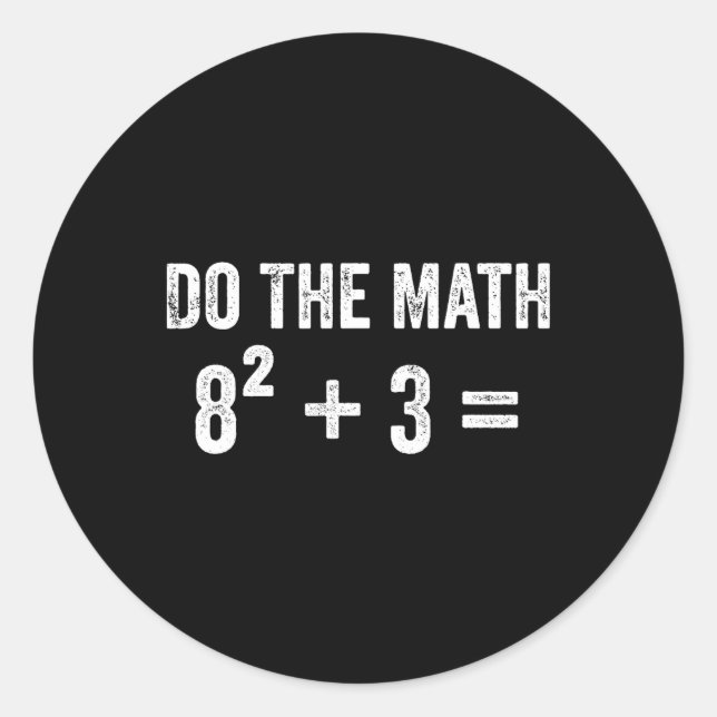 Adesivo Engraçado 67 Meme Matemática Seis Sete Professor B (Frente)