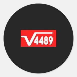 Adesivo Engraçado 67 Meme Raiz Quadrada 4489 Gíria Profess