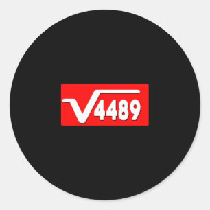 Adesivo Engraçado 67 Meme Raiz Quadrada 4489 Gíria Profess