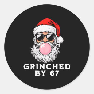 Adesivo Engraçado 67 Seis Sete Xmas Meme Brainrot 67 Ed Po
