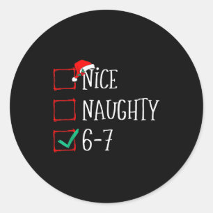 Adesivo Engraçado 6-7 Meme Legal Indecente 67 Natal Seis S