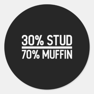 Adesivo Engraçado 70% de Muffin Engraçado - Venda de Dias