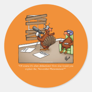 Adesivo Engraçado Ação de Graças Humor Stickers