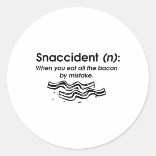 Adesivo Engraçado Acidente Bacon Art Para Homens Jovens Mu