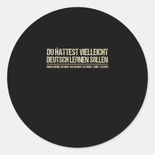 Adesivo engraçado alemão dizendo