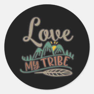 Adesivo Engraçado Amor Meu Design de Tribo