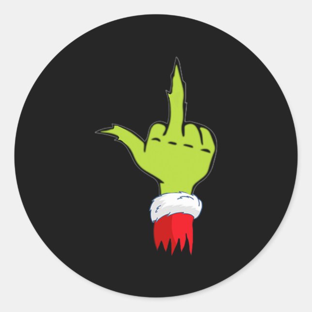 Adesivo engraçado &amp; natal malvado, melhor humor adulto (Frente)