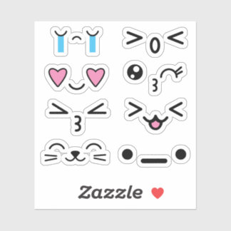 Adesivo Engraçado Anime Kawaii Encarado Encarados