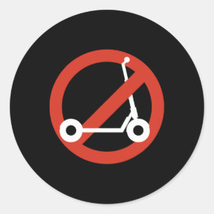 Adesivo Engraçado Anti-scooter Por Skaters Que Amam Skateb