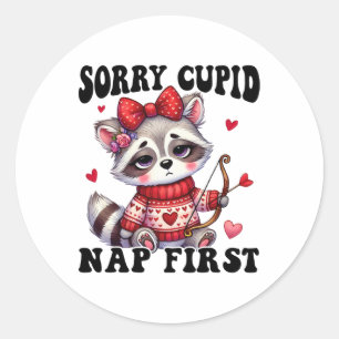 Adesivo Engraçado Anti-Valentine Desculpe Cupido Nap Prime