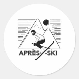 Adesivo Engraçado Apres Ski - Excelente Neve Aover Present