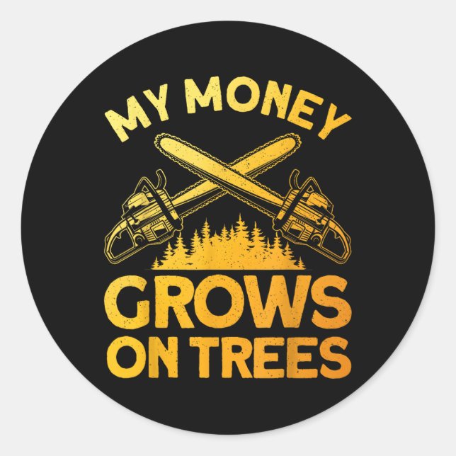 Adesivo Engraçado Arte Lumberjack Para Homens Cutter Saw L (Frente)