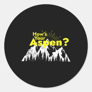 Adesivo Engraçado Aspen Colorado esquiando como está seu A