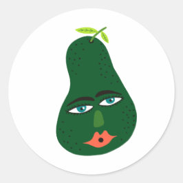 Adesivo Engraçado Avocado Whimsical