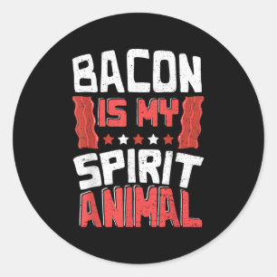Adesivo Engraçado Bacon É Meu Espírito Animal - Churrasco