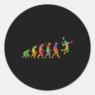 Adesivo Engraçado Badminton Colorido Para Homens Mulheres