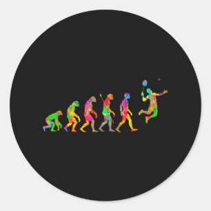 Adesivo Engraçado Badminton Colorido Para Homens Mulheres
