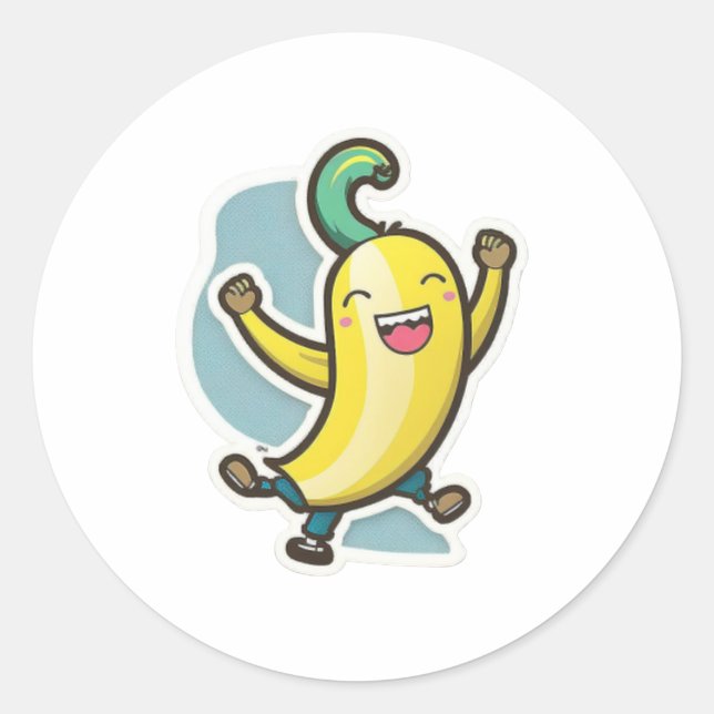 Adesivo Engraçado Banana Sticker (Frente)