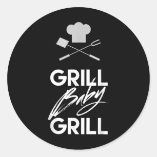 Adesivo Engraçado Barbecue Citação Shirt Grill Baby Grill 