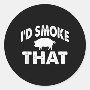 Adesivo Engraçado Barbecue Tee Id Fumar A Novidade Do Chur